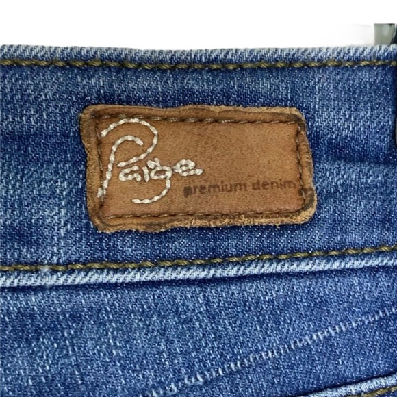 Paige Women's Denim Jeans Peg Skinny Parson Size 27 Medium Wash - Picture 6 of 8
